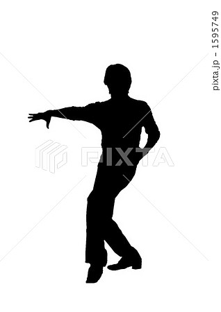ダンス シルエットのイラスト素材