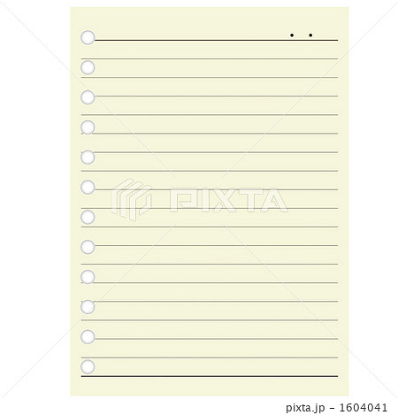 ルーズリーフのイラスト素材