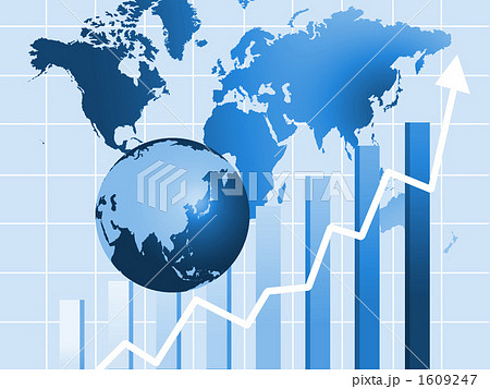 矢印 飛躍 ビジネスイメージ グラフ 右肩上がり 上向き 成長のイラスト素材