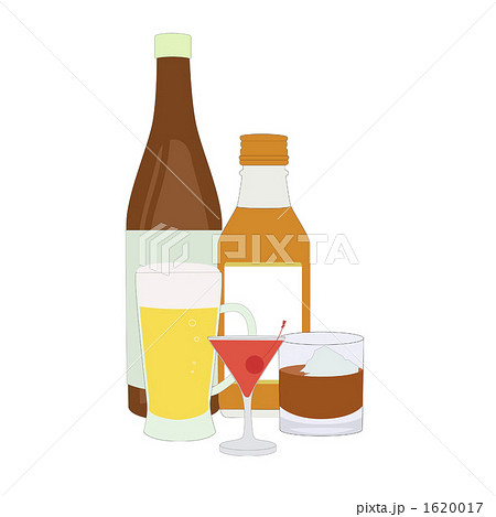 日本酒 カクテル 酒のイラスト素材