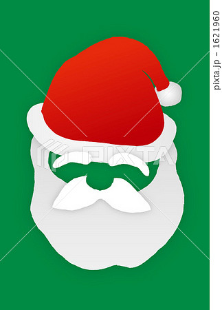 サンタクロースの帽子と髭のイラスト素材