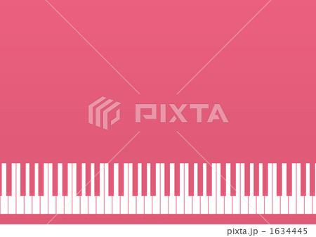 ピアノの鍵盤（臙脂色） 1634445