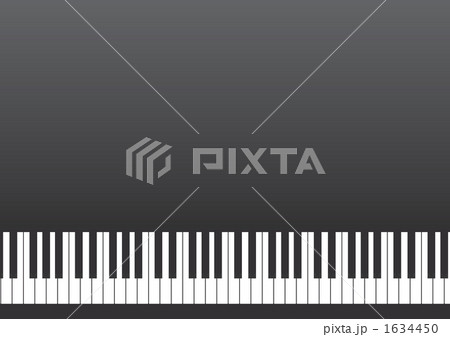ピアノの鍵盤 黒 のイラスト素材
