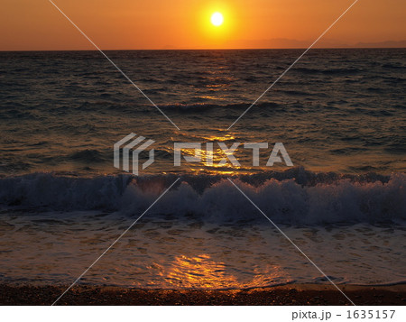「ロドス島」の「エーゲ海の夕日」（ギリシャ） 1635157