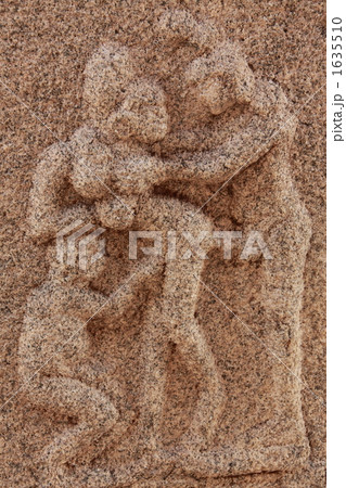 ハンピ遺跡の柱彫刻 ハンピ遺跡の柱彫刻 1635510