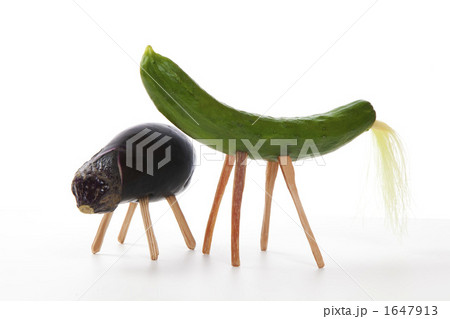 野菜の馬と牛(精霊馬) 1647913