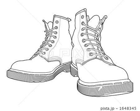 ブーツ Dr Martens Bootsのイラスト素材 1648345 Pixta