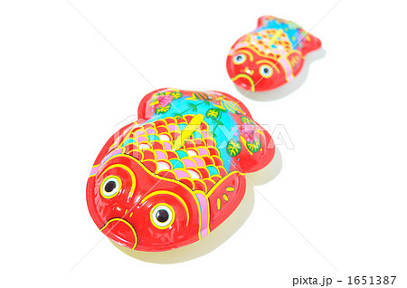 昭和レトロなブリキの金魚の親子。 1651387