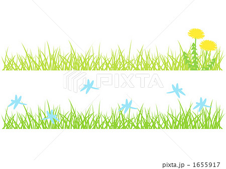 芝生 春 夏 のイラスト素材 1655917 Pixta