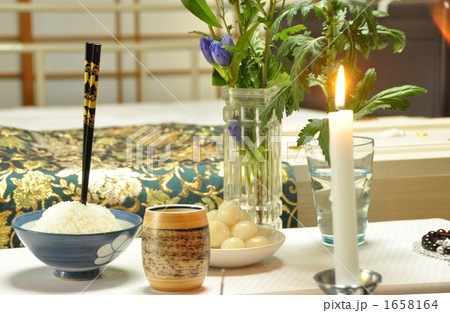 死後の枕膳と枕団子 1658164