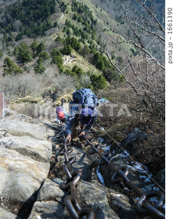 石鎚山三の鎖 石鎚山三の鎖 1661390