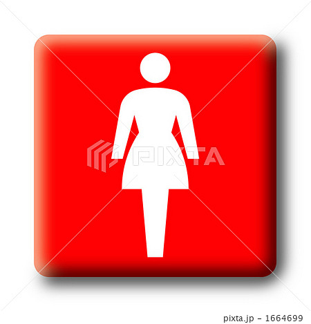 女子トイレのサインのイラスト素材