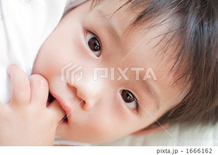 指しゃぶりをする赤ちゃん1 指しゃぶりをする赤ちゃん1 1666162