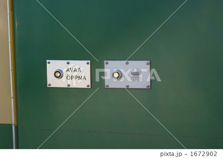 フィンランドトラムの開閉ボタン フィンランドトラムの開閉ボタン 1672902