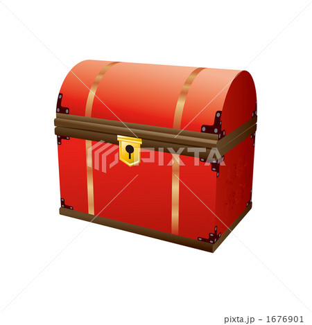 宝箱、本皮張り、手描き画、鍵付き。 手描きの宝箱イラスト | Premium AI生成ベクトル画像