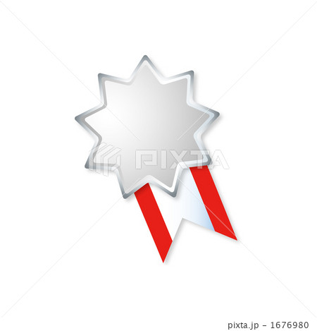 銀メダル・勲章・バッジのイラスト 1676980