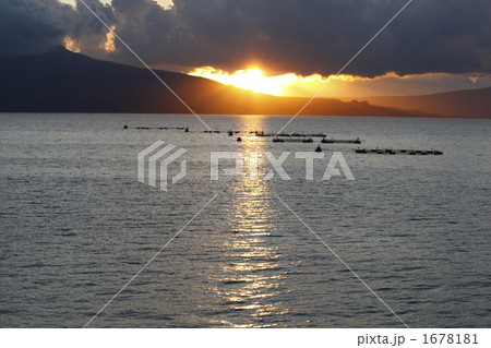 桜島の夕焼け 1678181