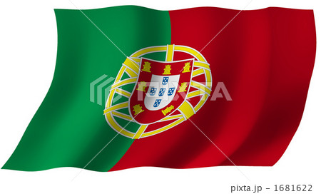 ポルトガルの国旗のイラスト素材