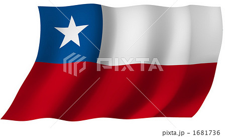 チリの国旗のイラスト素材