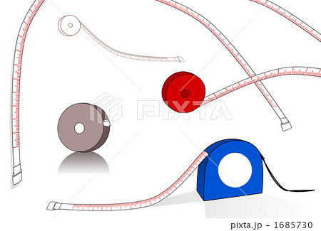 巻尺 メジャー のイラスト素材