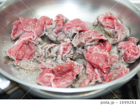 フライパンでの焼肉 フライパンでの焼肉 1699261