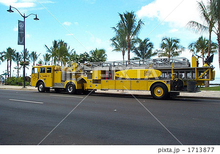 ハワイの消防車の写真素材