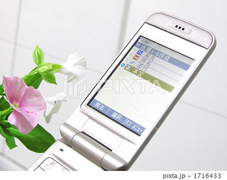 二つ折り携帯電話・ガラケー【メール・液晶画面】 1716433