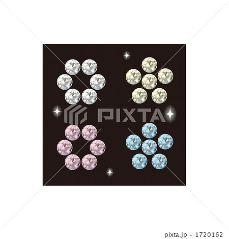 ラインストーンの花の素材 1720162