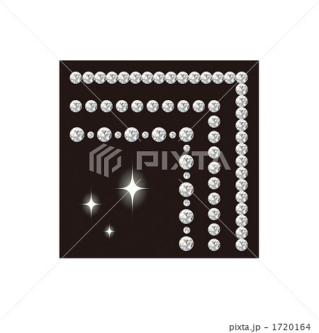 ラインストーンのコーナーの素材 1720164