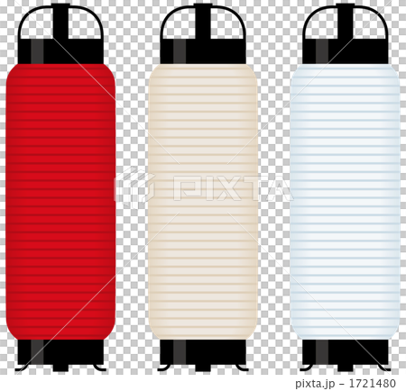 中太弓張提灯 無地 のイラスト素材