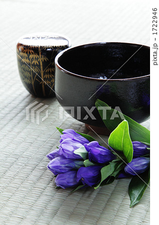 茶道具とリンドウ 1722946