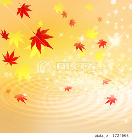 紅葉と水面 1724668