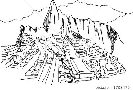 City buildings graphic template. Peru. Machu Picchu. Vector illustration  Stock Vector Image & Art - Alamy
