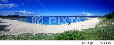 奄美大島一美しいと言われる土盛海岸 パノラマ写真 1753349