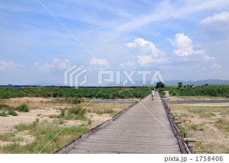 晴天の流れ橋 晴天の流れ橋 1758406
