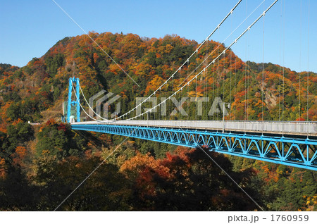 紅葉の竜神大吊橋 1760959