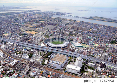 西宮市甲子園浜を空撮 1767458