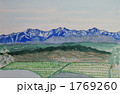 信州後立山連峰水彩画 信州後立山連峰水彩画 1769260