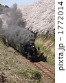 桜とSL人吉号 1772014