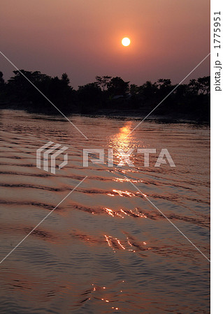 シュンドルボン国立公園の夕陽 1775951