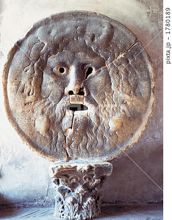 ローマの真実の口の写真素材