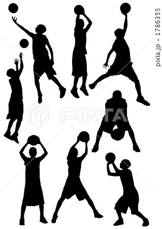 バスケットボール イラスト 白黒 Htfyl