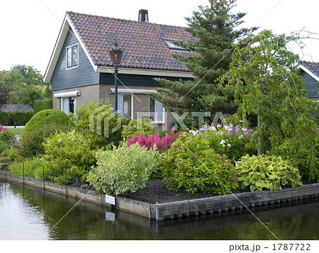 オランダ 民家 運河 オランダ 民家 運河 1787722
