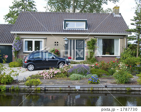 オランダ 民家 運河 オランダ 民家 運河 1787730
