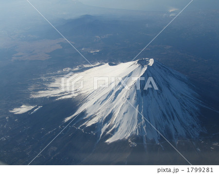 富士山（上空から撮影） 1799281
