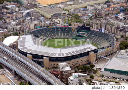 甲子園球場を空撮 1804820