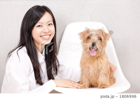 小犬と女の子 1806996