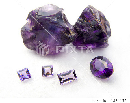 アメシストのルースと宝石用原石 アメシストのルースと宝石用原石 1824155