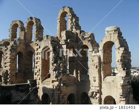 世界遺産　エルジェム円形闘技場　３ 1831453