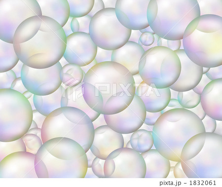 シャボン玉背景のイラスト素材 161